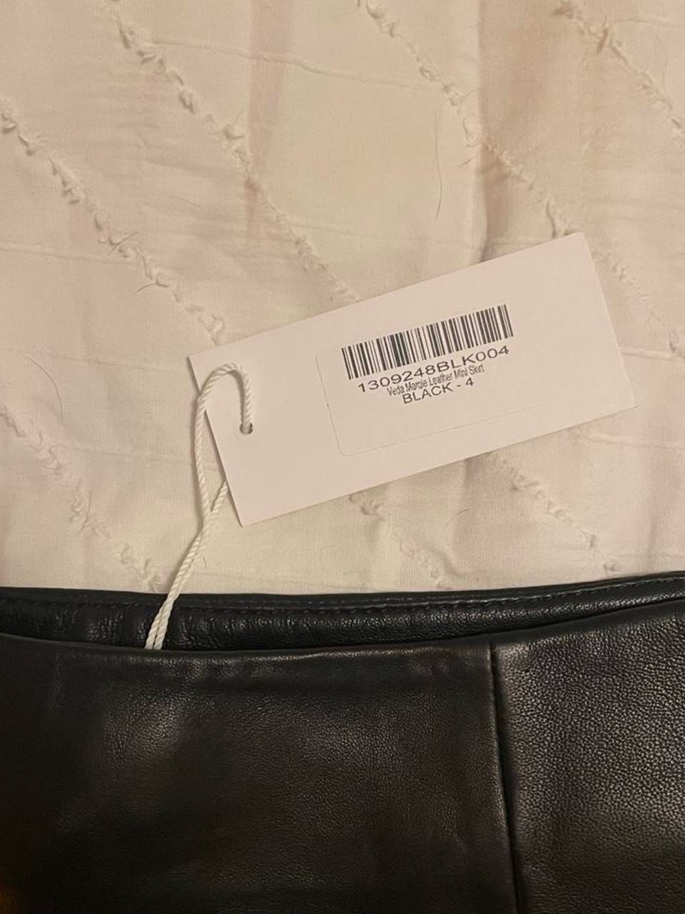 🖤 REFORMATION x VEDA • NWT, Margie Genuine Leather Mini Skirt - Picture 10 of 13